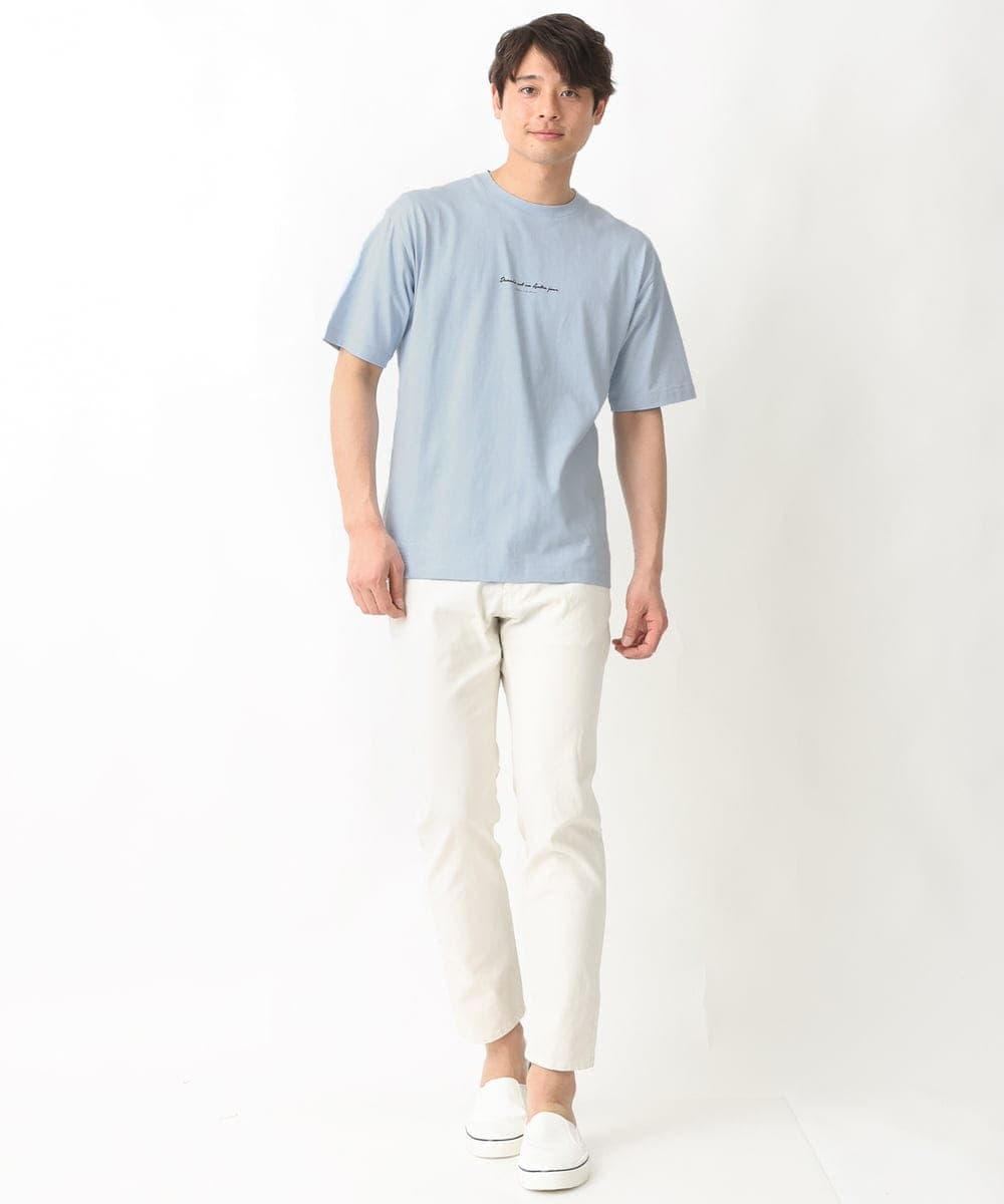 KHKGV29029 a.v.v MEN(アー・ヴェ・ヴェ) 【定番アイテム】ミニロゴセミワイドシルエットTシャツ ホワイト