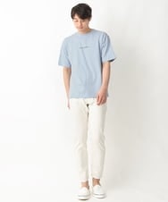 KHKGV29029 a.v.v MEN(アー・ヴェ・ヴェ) 【定番アイテム】ミニロゴセミワイドシルエットTシャツ ホワイト