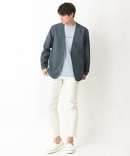 KHKGV29029 a.v.v MEN(アー・ヴェ・ヴェ) 【定番アイテム】ミニロゴセミワイドシルエットTシャツ ホワイト