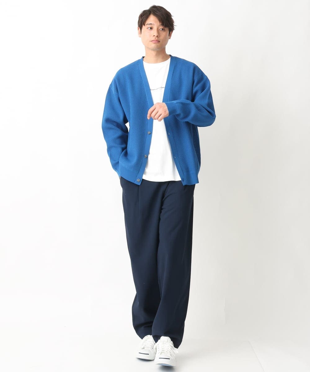 KHKGV29029 a.v.v MEN(アー・ヴェ・ヴェ) 【定番アイテム】ミニロゴセミワイドシルエットTシャツ ホワイト