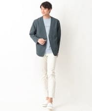 KHKGV29029 a.v.v MEN(アー・ヴェ・ヴェ) 【定番アイテム】ミニロゴセミワイドシルエットTシャツ ホワイト