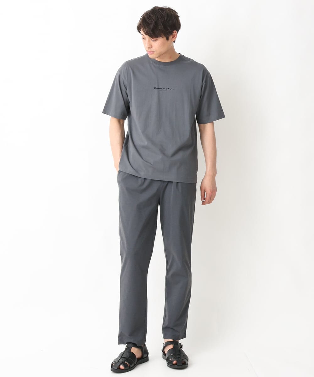 KHKGV29029 a.v.v MEN(アー・ヴェ・ヴェ) 【定番アイテム】ミニロゴセミワイドシルエットTシャツ ホワイト