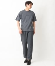 KHKGV29029 a.v.v MEN(アー・ヴェ・ヴェ) 【接触冷感】ミニロゴセミワイドシルエットTシャツ ホワイト