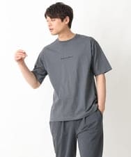 KHKGV29029 a.v.v MEN(アー・ヴェ・ヴェ) 【接触冷感】ミニロゴセミワイドシルエットTシャツ ホワイト