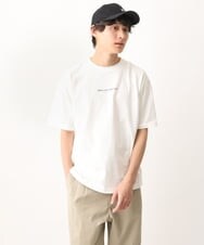 KHKGV29029 a.v.v MEN(アー・ヴェ・ヴェ) 【定番アイテム】ミニロゴセミワイドシルエットTシャツ ホワイト