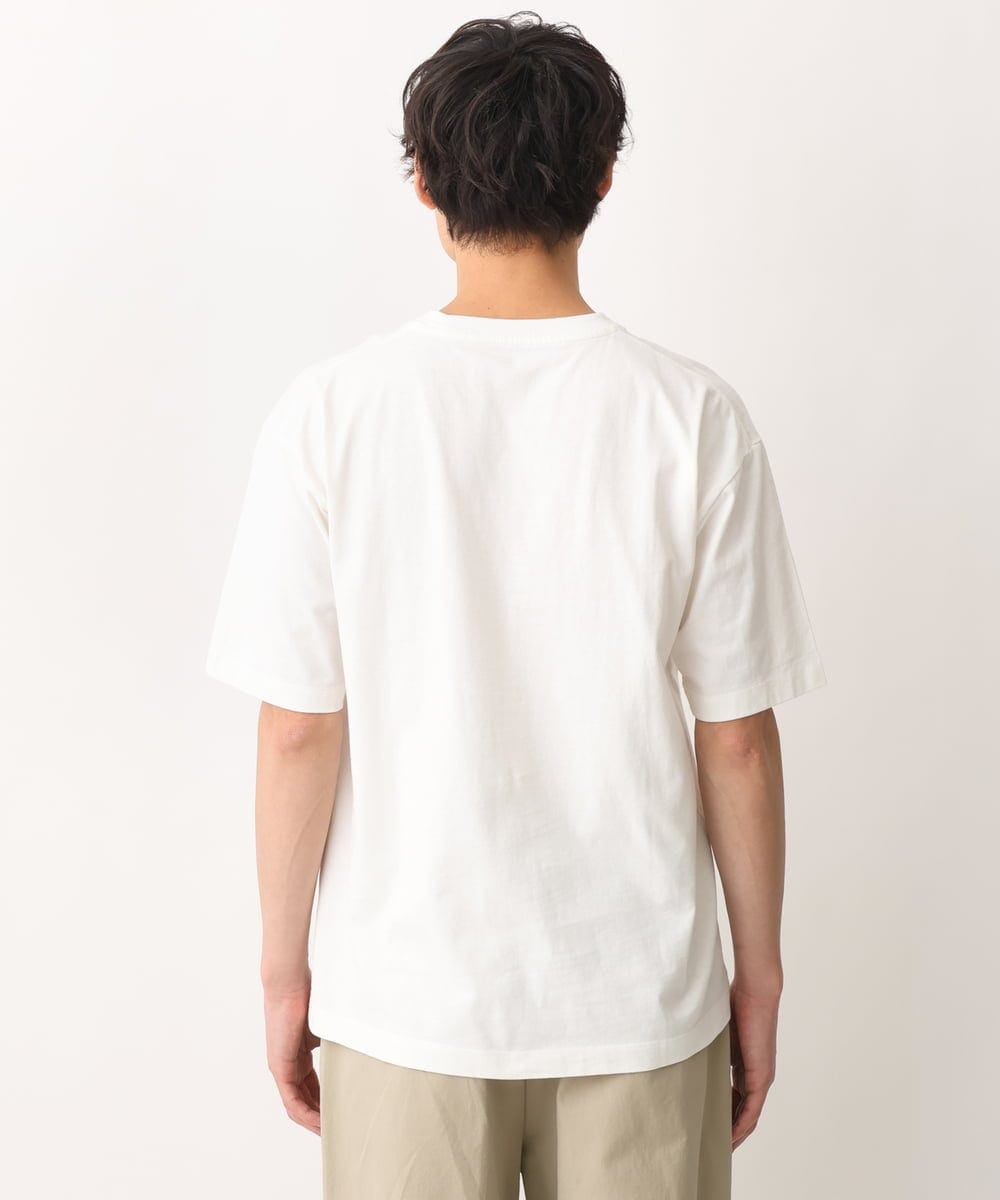 KHKGV29029 a.v.v MEN(アー・ヴェ・ヴェ) 【定番アイテム】ミニロゴセミワイドシルエットTシャツ ホワイト