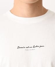 KHKGV29029 a.v.v MEN(アー・ヴェ・ヴェ) 【定番アイテム】ミニロゴセミワイドシルエットTシャツ ホワイト