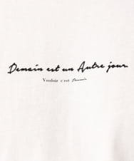 KHKGV29029 a.v.v MEN(アー・ヴェ・ヴェ) 【定番アイテム】ミニロゴセミワイドシルエットTシャツ ホワイト