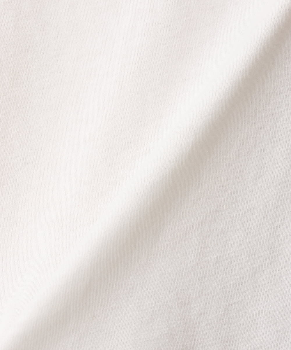 KHKGV29029 a.v.v MEN(アー・ヴェ・ヴェ) 【接触冷感】ミニロゴセミワイドシルエットTシャツ ホワイト