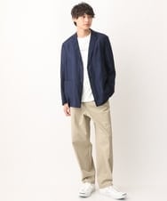 KHKGV29029 a.v.v MEN(アー・ヴェ・ヴェ) 【定番アイテム】ミニロゴセミワイドシルエットTシャツ ホワイト