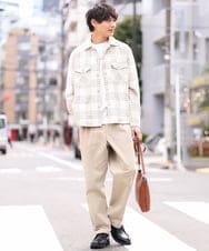 KHKGV29029 a.v.v MEN(アー・ヴェ・ヴェ) 【定番アイテム】ミニロゴセミワイドシルエットTシャツ ホワイト
