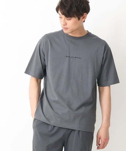 KHKGV29029 a.v.v MEN 【定番アイテム】ミニロゴセミワイドシルエットTシャツ