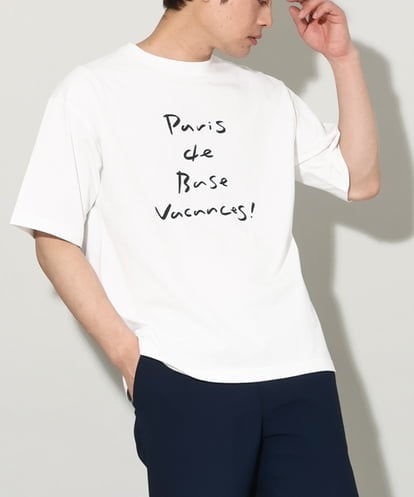 KHKGV30044 a.v.v MEN 【ucaU×a.v.vコラボ】プリントワイドシルエットTシャツ