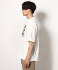 KHKGV32044 a.v.v MEN(アー・ヴェ・ヴェ) 【接触冷感】PARISフォトプリントワイドシルエットTシャツ ホワイト