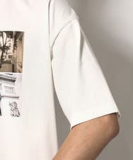 KHKGV32044 a.v.v MEN(アー・ヴェ・ヴェ) 【接触冷感】PARISフォトプリントワイドシルエットTシャツ ホワイト