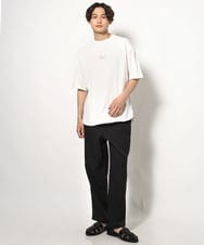KHKGV33044 a.v.v MEN(アー・ヴェ・ヴェ) 【接触冷感】PARISフォト バックプリントロングシルエットTシャツ ホワイト
