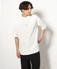 KHKGV33044 a.v.v MEN(アー・ヴェ・ヴェ) 【接触冷感】PARISフォト バックプリントロングシルエットTシャツ ホワイト