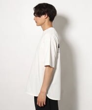 KHKGV33044 a.v.v MEN(アー・ヴェ・ヴェ) 【接触冷感】PARISフォト バックプリントロングシルエットTシャツ ホワイト
