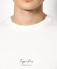 KHKGV33044 a.v.v MEN(アー・ヴェ・ヴェ) 【接触冷感】PARISフォト バックプリントロングシルエットTシャツ ホワイト