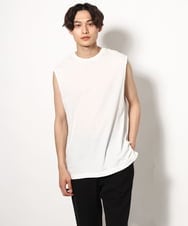 KHKGV35044 a.v.v MEN(アー・ヴェ・ヴェ) 【2点セット/接触冷感】ライトワッフルTシャツ ネイビー