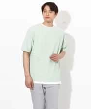 KHKGV35044 a.v.v MEN(アー・ヴェ・ヴェ) 【2点セット/接触冷感】ライトワッフルTシャツ ネイビー
