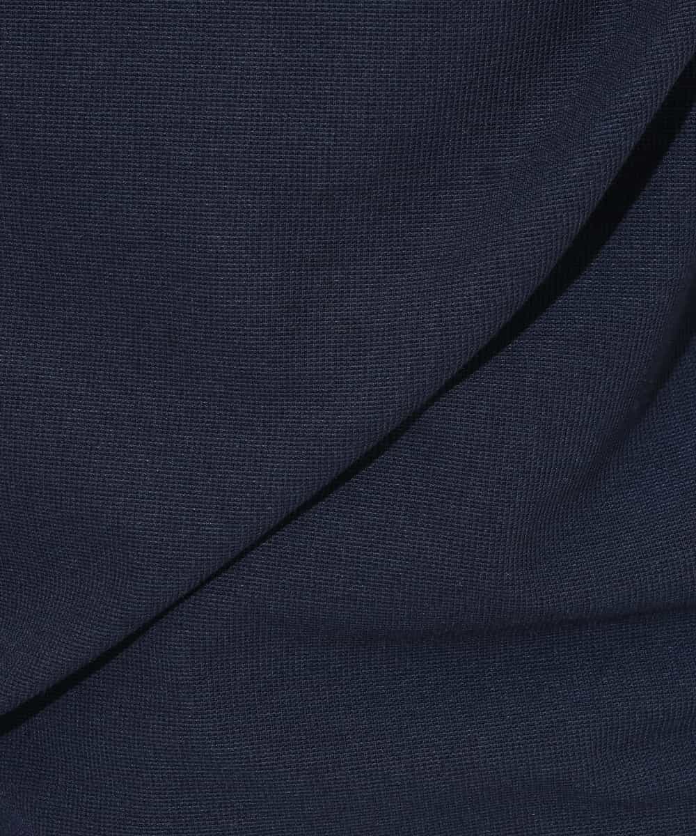 KHKGV35044 a.v.v MEN(アー・ヴェ・ヴェ) 【2点セット/接触冷感】ライトワッフルTシャツ ネイビー