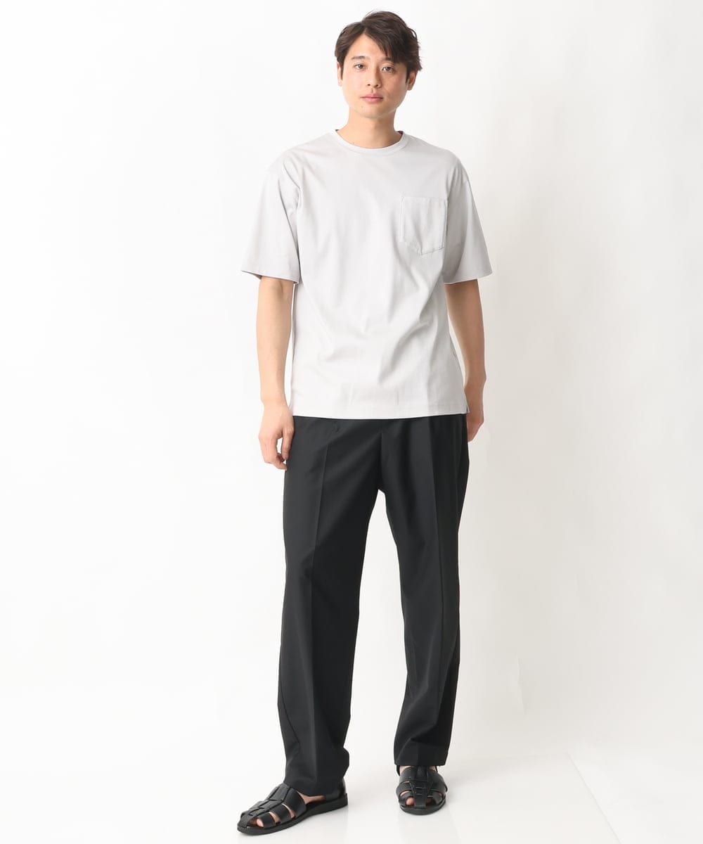 KHKGV40034 a.v.v MEN(アー・ヴェ・ヴェ) 【定番アイテム】ハイクオリティーコットンシルケットTシャツ ミント