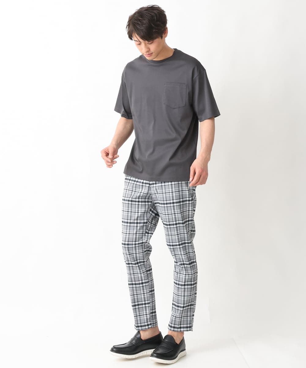 KHKGV40034 a.v.v MEN(アー・ヴェ・ヴェ) 【定番アイテム】ハイクオリティーコットンシルケットTシャツ ミント