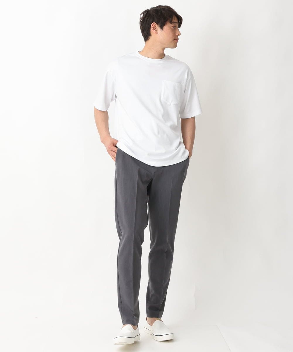 KHKGV40034 a.v.v MEN(アー・ヴェ・ヴェ) 【定番アイテム】ハイクオリティーコットンシルケットTシャツ ミント