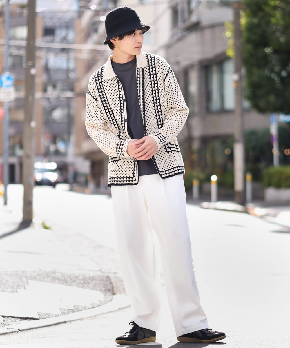 KHKGV40034 a.v.v MEN(アー・ヴェ・ヴェ) 【定番アイテム】ハイクオリティーコットンシルケットTシャツ ミント