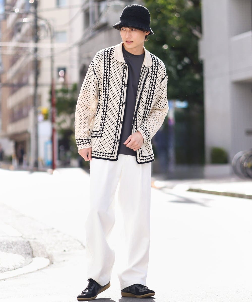 KHKGV40034 a.v.v MEN(アー・ヴェ・ヴェ) 【定番アイテム】ハイクオリティーコットンシルケットTシャツ ミント