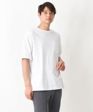 KHKGV40034 a.v.v MEN(アー・ヴェ・ヴェ) 【定番アイテム】ハイクオリティーコットンシルケットTシャツ ミント
