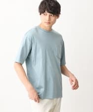 KHKGV40034 a.v.v MEN(アー・ヴェ・ヴェ) 【定番アイテム】ハイクオリティーコットンシルケットTシャツ ミント