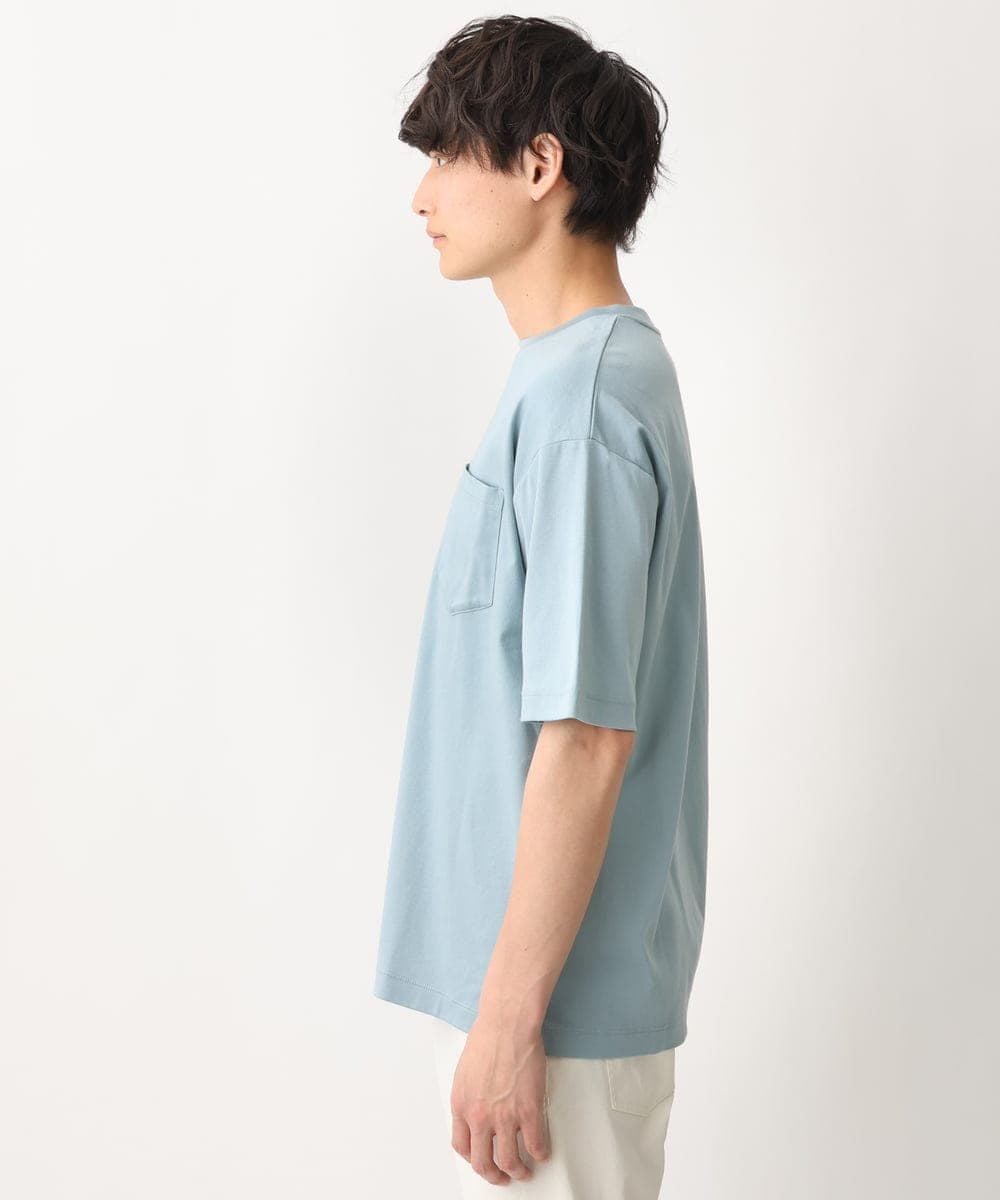 KHKGV40034 a.v.v MEN(アー・ヴェ・ヴェ) 【定番アイテム】ハイクオリティーコットンシルケットTシャツ ミント