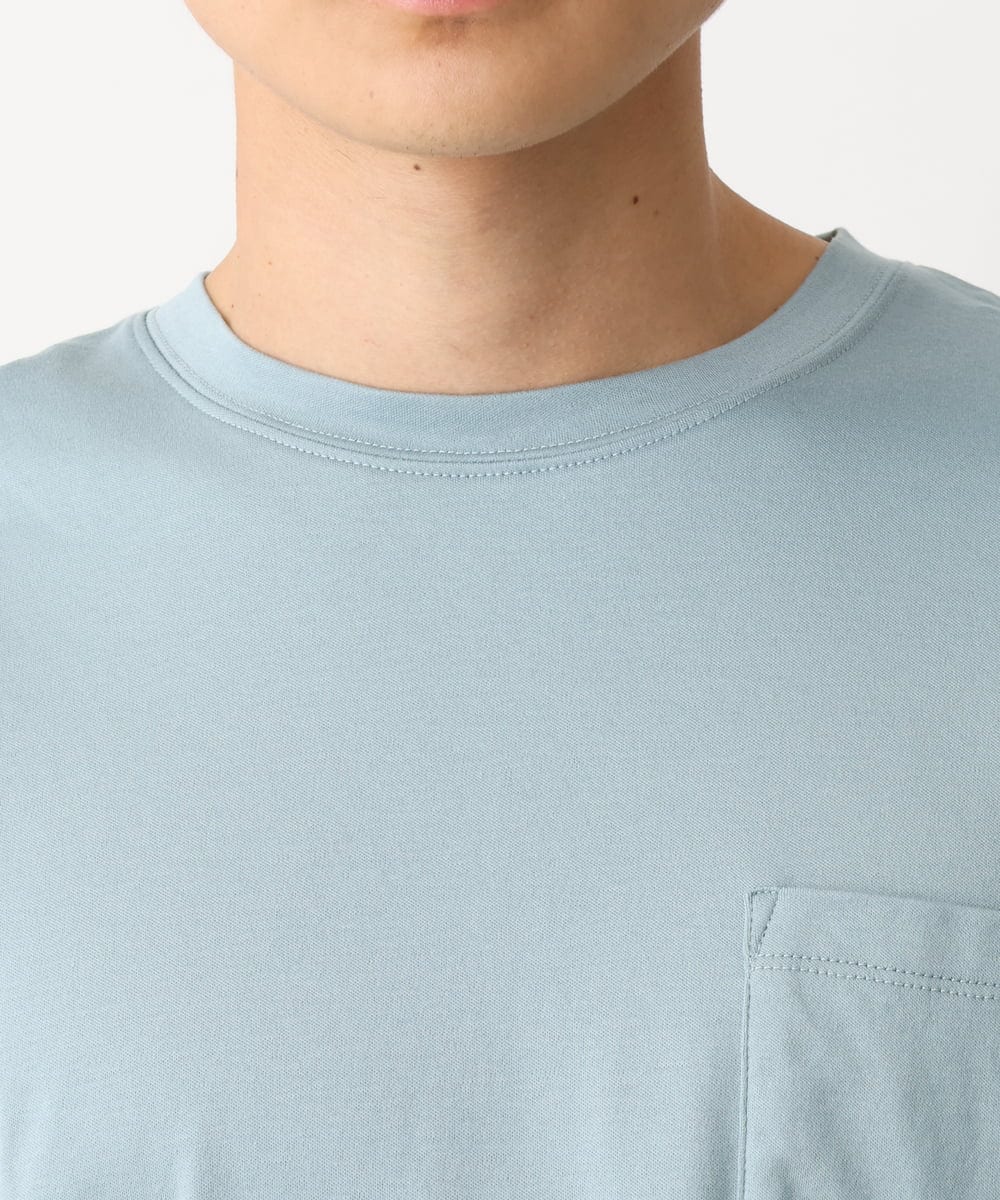 KHKGV40034 a.v.v MEN(アー・ヴェ・ヴェ) 【定番アイテム】ハイクオリティーコットンシルケットTシャツ ミント