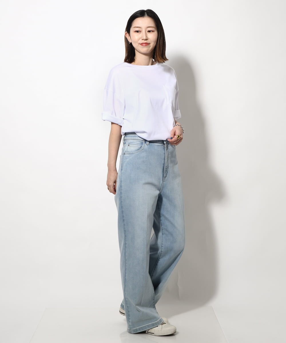 KHKGV40034 a.v.v MEN(アー・ヴェ・ヴェ) 【定番アイテム】ハイクオリティーコットンシルケットTシャツ ミント