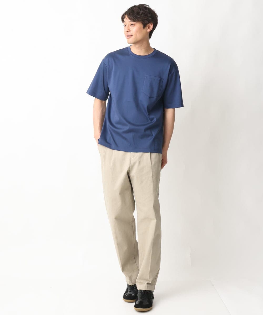 KHKGV40034 a.v.v MEN(アー・ヴェ・ヴェ) 【定番アイテム】ハイクオリティーコットンシルケットTシャツ ミント