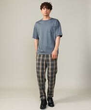 KHKGV40034 a.v.v MEN(アー・ヴェ・ヴェ) 【定番アイテム】ハイクオリティーコットンシルケットTシャツ ミント