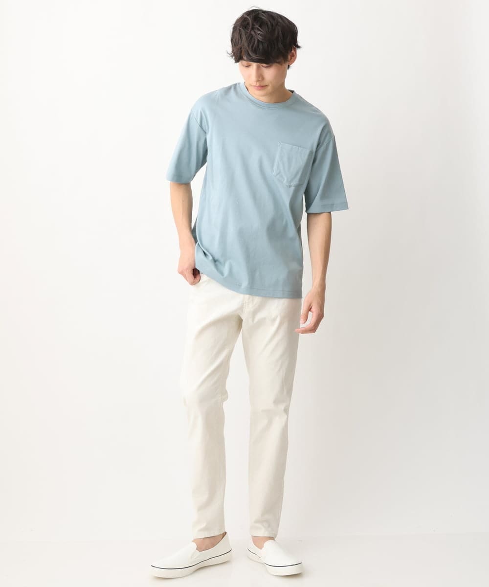 KHKGV40034 a.v.v MEN(アー・ヴェ・ヴェ) 【定番アイテム】ハイクオリティーコットンシルケットTシャツ ミント