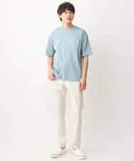 KHKGV40039 a.v.v MEN(アー・ヴェ・ヴェ) 【定番アイテム】ハイクオリティーコットンシルケットTシャツ ブラック