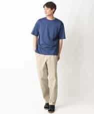 KHKGV40039 a.v.v MEN(アー・ヴェ・ヴェ) 【定番アイテム】ハイクオリティーコットンシルケットTシャツ ブラック