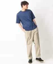 KHKGV40039 a.v.v MEN(アー・ヴェ・ヴェ) 【定番アイテム】ハイクオリティーコットンシルケットTシャツ ブラック