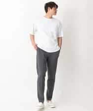 KHKGV40039 a.v.v MEN(アー・ヴェ・ヴェ) 【定番アイテム】ハイクオリティーコットンシルケットTシャツ ブラック