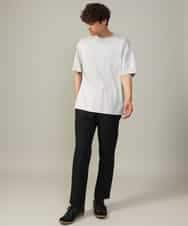 KHKGV40039 a.v.v MEN(アー・ヴェ・ヴェ) 【定番アイテム】ハイクオリティーコットンシルケットTシャツ ブラック