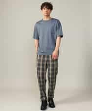 KHKGV40039 a.v.v MEN(アー・ヴェ・ヴェ) 【定番アイテム】ハイクオリティーコットンシルケットTシャツ ブラック