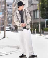 KHKGV40039 a.v.v MEN(アー・ヴェ・ヴェ) 【定番アイテム】ハイクオリティーコットンシルケットTシャツ ブラック