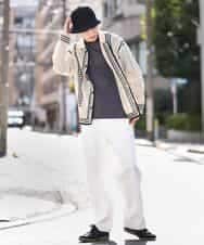 KHKGV40039 a.v.v MEN(アー・ヴェ・ヴェ) 【定番アイテム】ハイクオリティーコットンシルケットTシャツ ブラック
