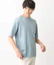 KHKGV40039 a.v.v MEN(アー・ヴェ・ヴェ) 【定番アイテム】ハイクオリティーコットンシルケットTシャツ ブラック
