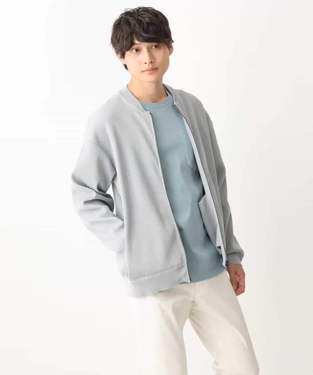 KHKGV40039 a.v.v MEN(アー・ヴェ・ヴェ) 【定番アイテム】ハイクオリティーコットンシルケットTシャツ ブラック