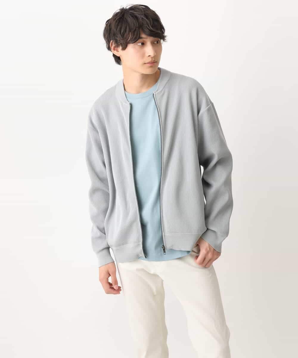 KHKGV40039 a.v.v MEN(アー・ヴェ・ヴェ) 【定番アイテム】ハイクオリティーコットンシルケットTシャツ ブラック